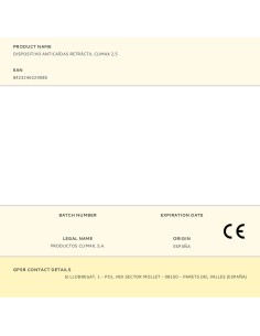 Dispositivo anticaídas retráctil con absorbedor de energía incluido, climax 2,5 2