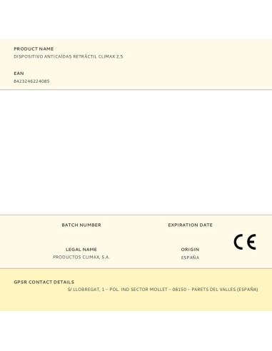 Dispositivo anticaídas retráctil con absorbedor...