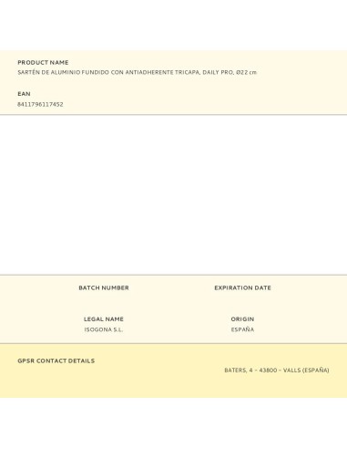 Sartén de aluminio fundido con antiadherente...