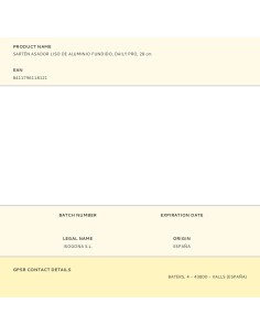 Sartén asador liso de aluminio fundido, daily pro, 28 cm 2