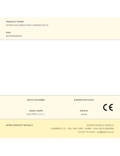 Batería recambio para linterna 36175 2