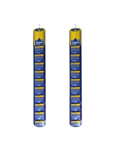 Pila alkalina longlife power aa - lr06 10 blisters de 6 pilas / tira, total 120 pilas 2 uds 26 x 36 x 15 cm