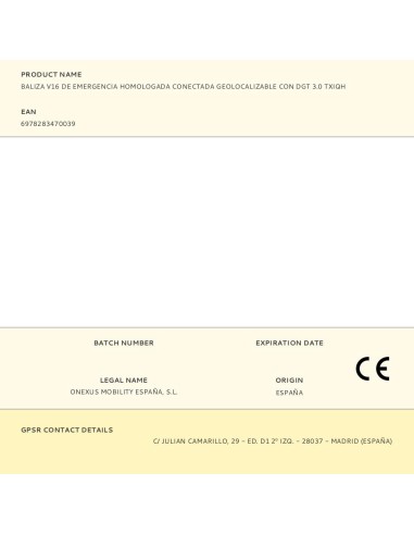 Baliza v16 de emergencia homologada conectada...