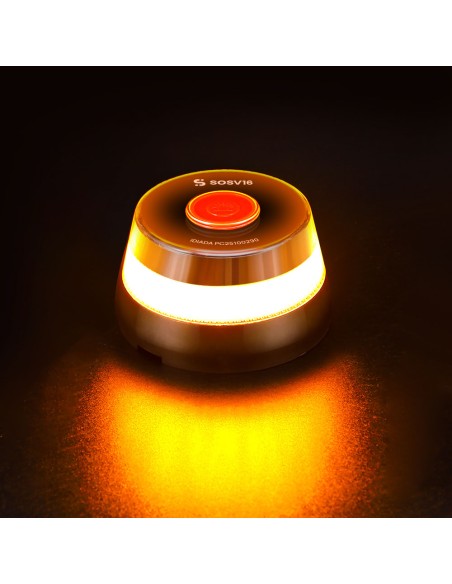 Baliza v16 de emergencia homologada conectada geolocalizable con dgt 3.0 sosv16