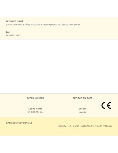 Limpiador para baños, manzana y hierbabuena,...