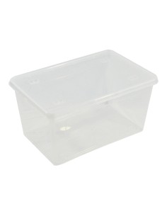 Caja transparente multiusos con tapa 44 l 58,5 x 39 x 30 cm
