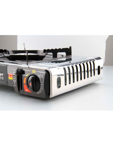 Cocina portátil de gas compacta para cartuchos...