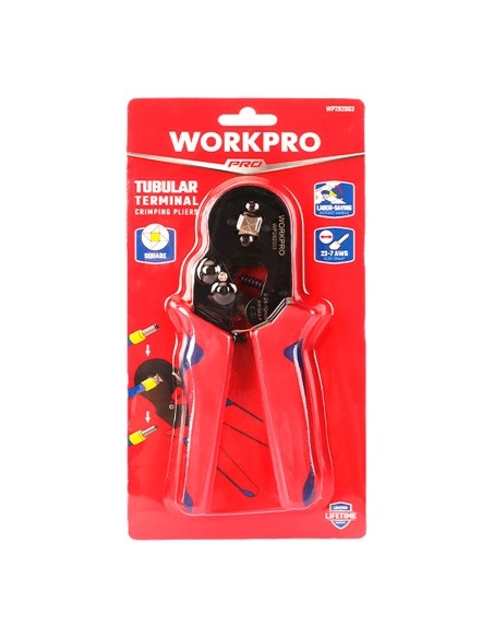 Crimpadora punteras electricas, prensado cuadrado 175 mm, 0,25 - 10,00 mm²