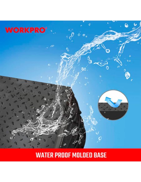 Bolsa de herramientas con cremallera y base impermeable 42 x 24 x 25 cm