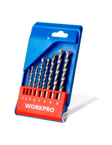 Brocas para mampostería, básico, ø3,00 - ø10,00 mm, juego 8 piezas