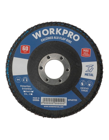 Disco láminas plano óxido de aluminio t27, ø115 x 22,2 mm, grano 60