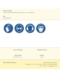 Hoja de sierra para madera, basic, ø165 x 20 x 48 dientes 2