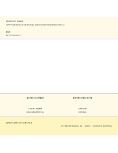 Limpiacristales cristalino, recambio 750 ml 2