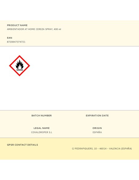 Ambientador flor de cerezo spray, 400 ml