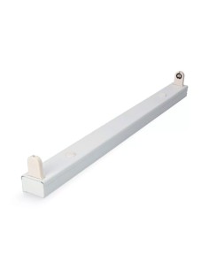 Regleta t8 especial para tubo led de 120 cm, blanca, 1223 x 34 x 16 mm