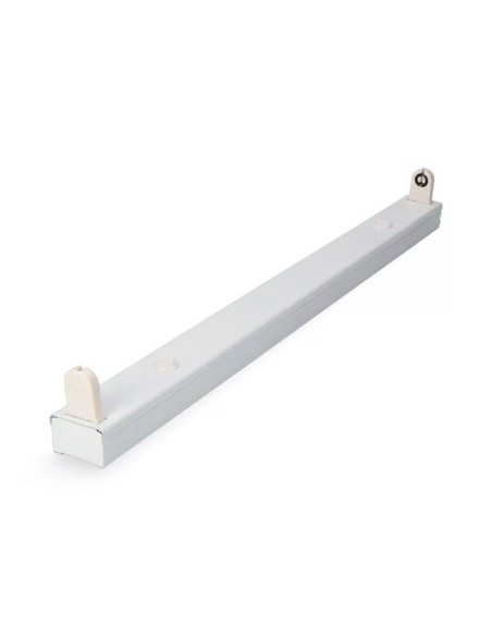 Regleta t8 especial para tubo led de 120 cm, blanca, 1223 x 34 x 16 mm