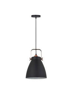 Lámpara de techo, colgante, e27, negro + cobre, ø270 x 1200 mm