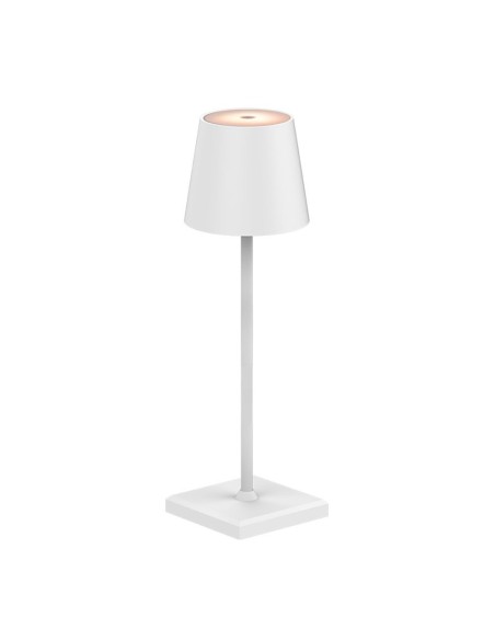 Lámpara de mesa led, tono regulable, 260 lm 3,3 w, recargable usb, blanca