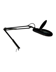 Flexo led lupa 3x, 9 w 685 lm 6500 k, negro, 350 x 950 mm