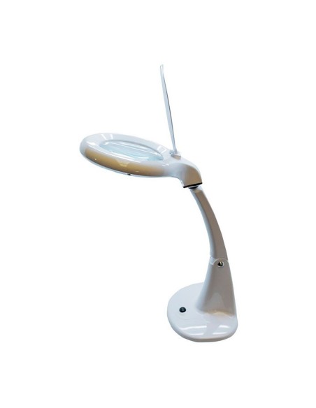 Flexo led lupa 3x 12x, 4 w 520 lm 6500k, blanco, 190 x 380 mm