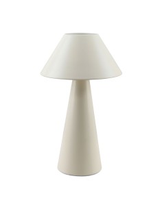 Lámpara de mesa, e27, tipo seta, color blanco roto, ø200 x 325 mm