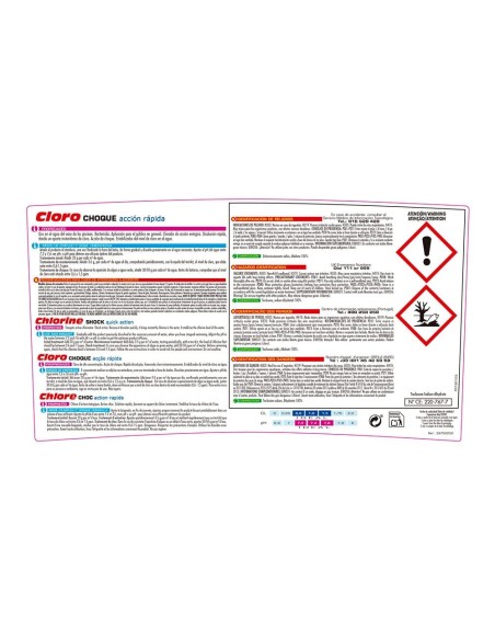 Cloro de choque granulado, bote 5 kg