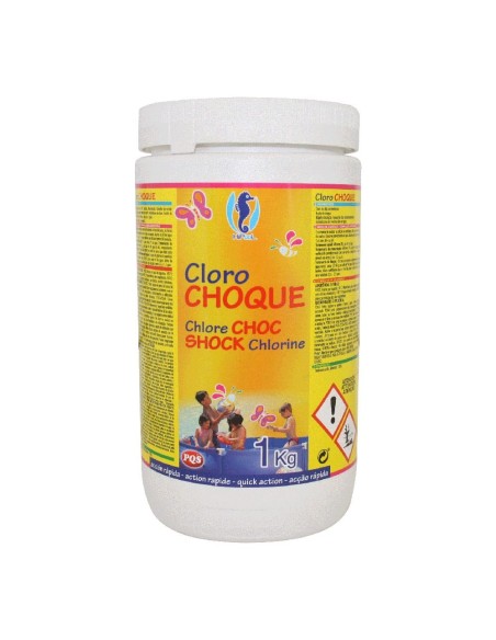 Cloro de choque granulado, bote 1 kg