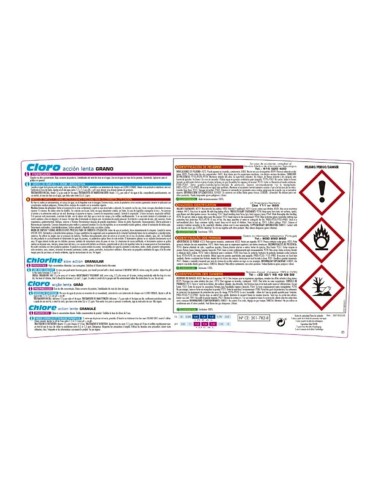 Cloro granulado, bote 5 kg