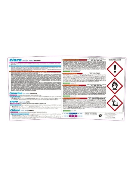 Cloro granulado, bote 5 kg