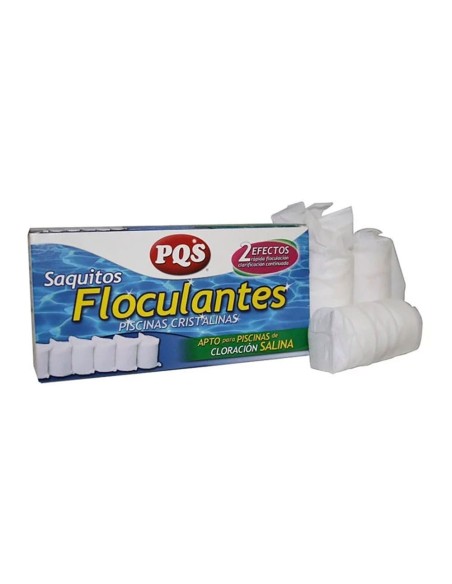 Floculante cartucho especial cloración salina, saquitos de 125 g, estuche de 4 uds