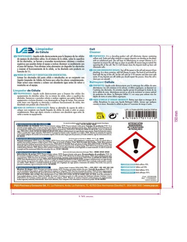 Limpiador células, garrafa 5 l