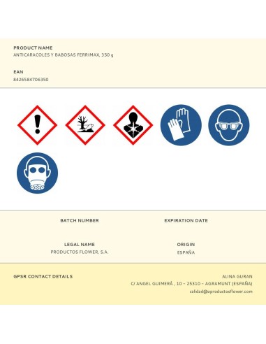 Anticaracoles y babosas ferrimax, 350 g