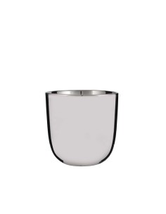 Macetero chaz redondo plata ø15,5x15cm