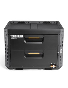 Maletín stacktech de 2 cajones con cierre, 53 x 40,5 x 39,5 cm