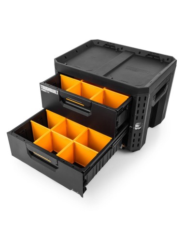 Maletín stacktech de 2 cajones con cierre, 53 x...