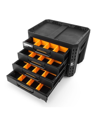 Maletín stacktech de 4 cajones con cierre 53 x...