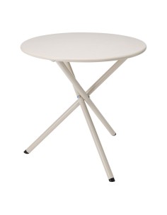 Mesa de acero plegable, beige ø48 x 48 cm