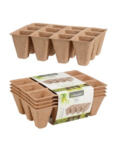 Bandejas para sembrar con 12 aberturas 4 uds