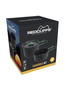 Cacerolas de aluminio anodizado ø13 x 9 cm /ø12 x 6 cm 2