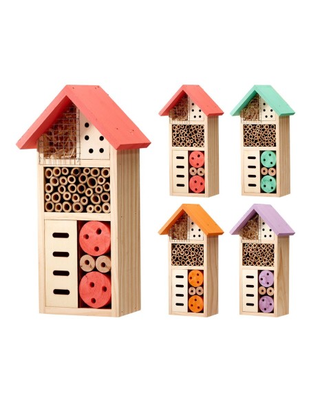 Hotel para insectos, colores surtidos, 130 x 85 x 260 mm