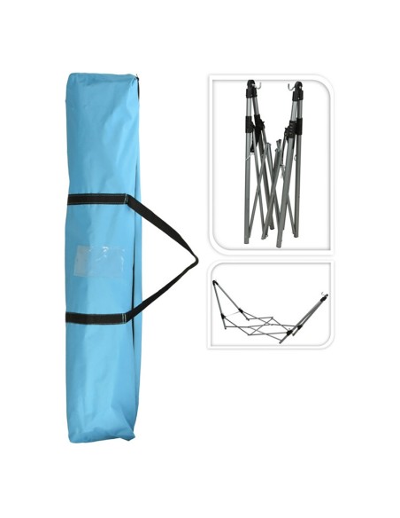 Hamaca plegable con soporte 240 x 80 x 75 cm