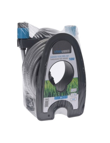 Manguera de jardín 3/8 pulg. 10 m con pistola y...