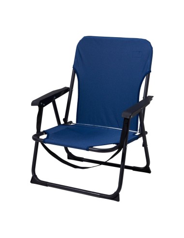 Silla plegable azul, 52 x 54 x 26/66 cm