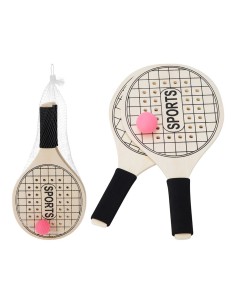 Raquetas de madera para la playa, 375 x 195 x 8 mm