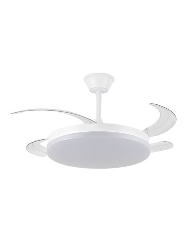 Ventilador techo, led 3cct, aspas retráctiles,...