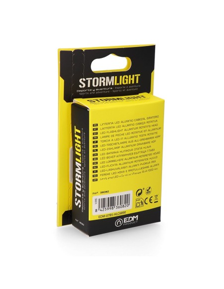 Mini linterna led stormlight, recargable, 13 w, 1000 lm