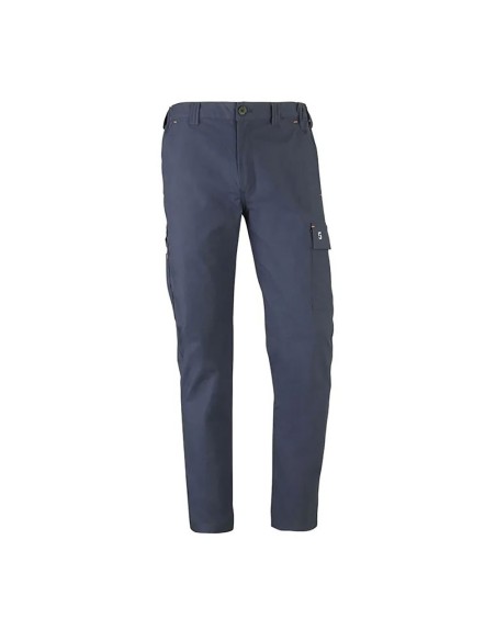 Pantalón multibolsillo elástico road azul marino, talla s