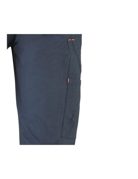 Pantalón multibolsillo elástico road azul marino, talla l