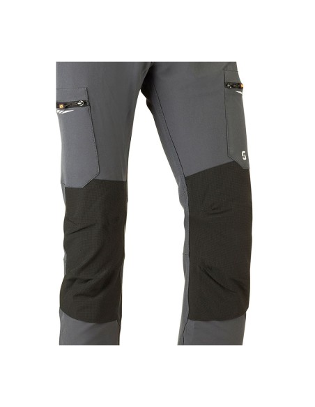 Pantalón multibolsillo elástico dynamic gris, talla m