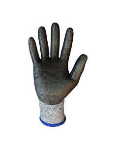 Guante de poliéster / elastano palma poliuretano, resistente al corte t-10 2